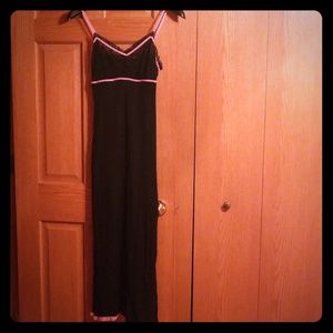 Betsy Johnson Dress-Black with pink velvet detail